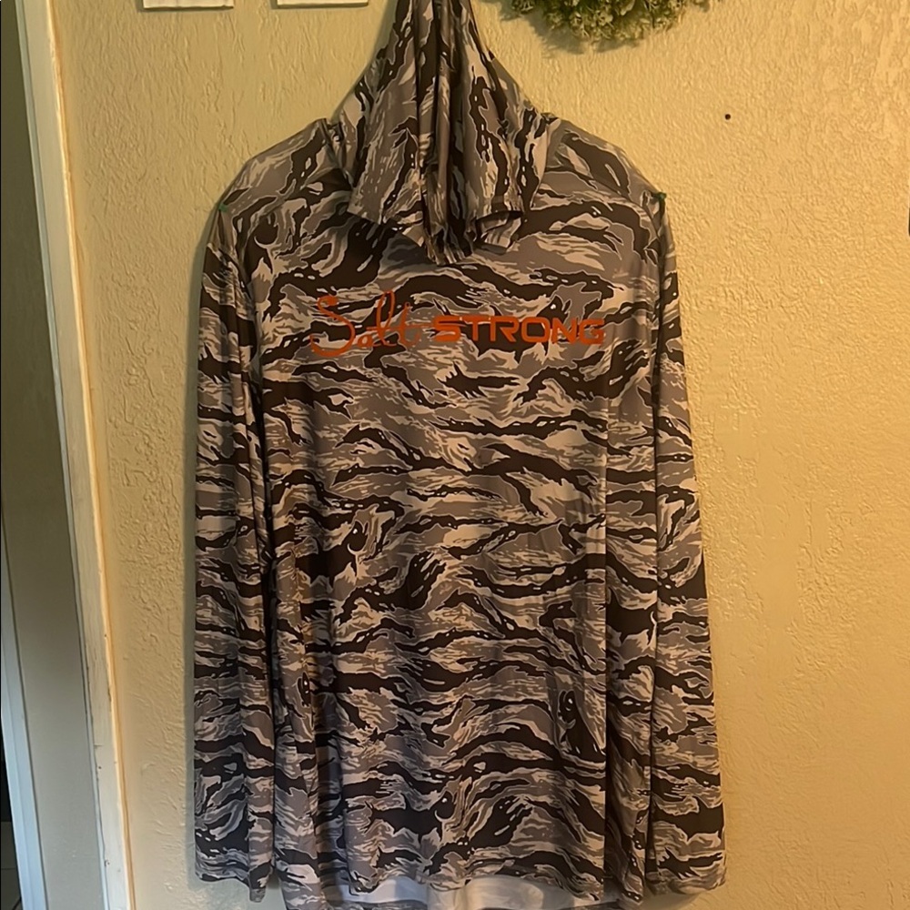 Gray and Black Camouflage Swim Hybrid